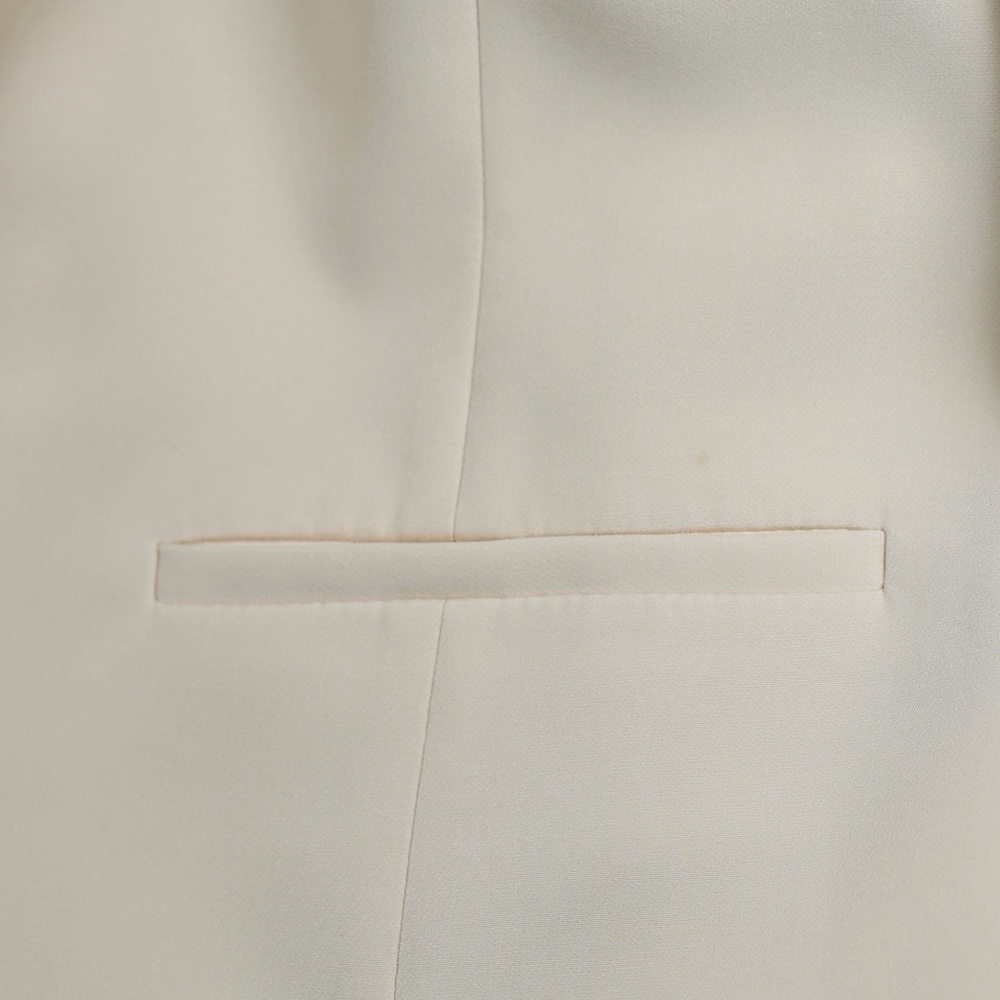 Express Women’s Ivory Cropped Blazer Tailored One Button Jacket Size XL - Picture 14 of 17